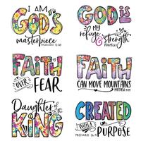 Slogan Graphic Heat Transfer Sticker, 6 Counts Heat Press Sticker, Girly Bedroom Accessories, Diy Decorative Iron on Sticker ...