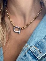 Waterproof Stainless Steel Chain Necklace, Unisex Casual Fashion Pendant Necklace, Party Fashion Accessories, Daily Decoratio...