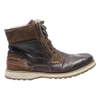 DOCKERS Lace-Up Boots Brown Leather Mens UK 10