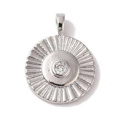 Rack Plating Brass & Cubic Zirconia Pendants