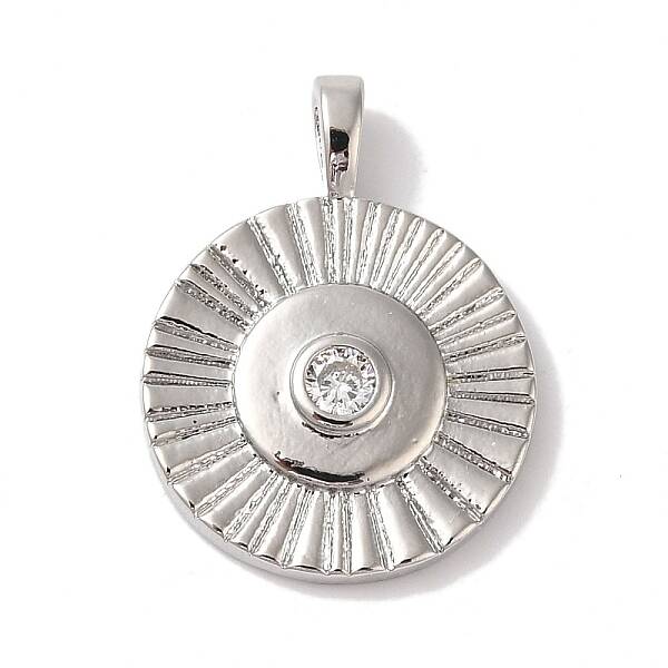 Rack Plating Brass & Cubic Zirconia Pendants