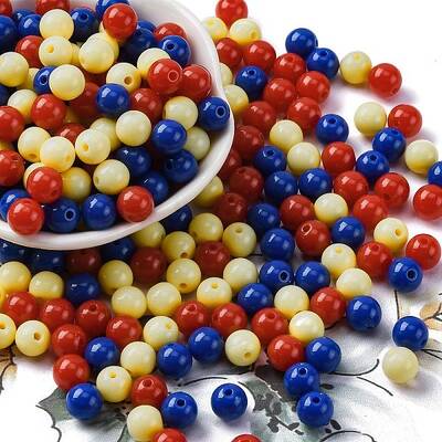 Opaque Acrylic Beads