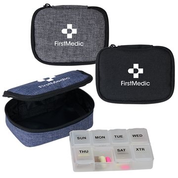 150 Customized Traveler 8-Compartment Pill Organizer - Portable & ...