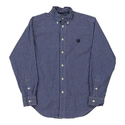 Age 10 Chaps Ralph Lauren Checked Shirt - Medium Navy Cotton