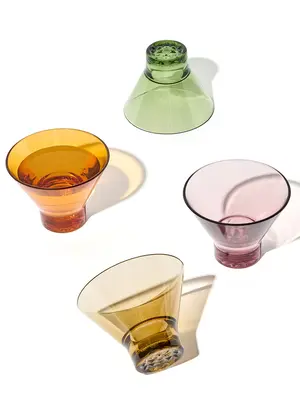 RESERVE 8oz Stemless Martini - Mixed Color Set | Size: 8 Pack