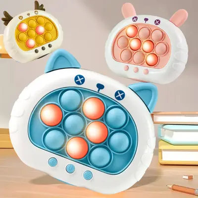 Fast Fun Push Press Quick Push POP Game Stress Relief Toy for Kids - Four Modes Fidget Board Breather Spinner Pen Karambit - ...