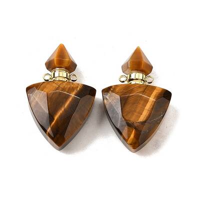 Natural Tiger Eye Perfume Bottle Pendants