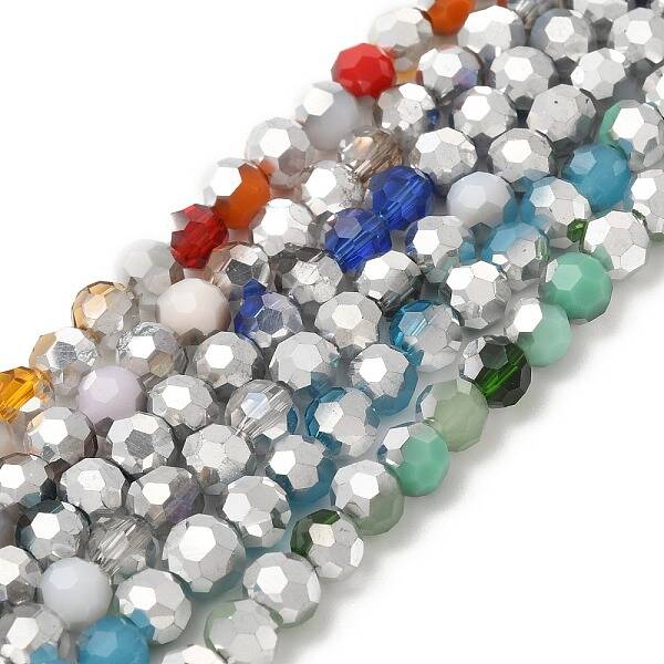 Electroplate Glass Beads Strands