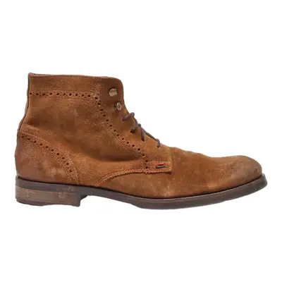 TOMMY HILFIGER Ankle Boots Brown Leather Mens UK 9