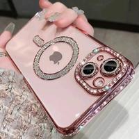 【Freeship】Magnetic Glitter Case for iPhone 16 Pro Max 15 14 13 12 [Compatible with MagSafe] Military-Grade Protection, Cl...