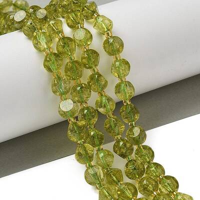 Natural Olive Quartz Beads Strands