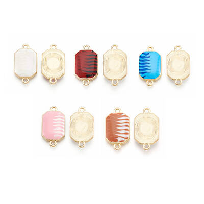 Alloy Enamel Links connectors