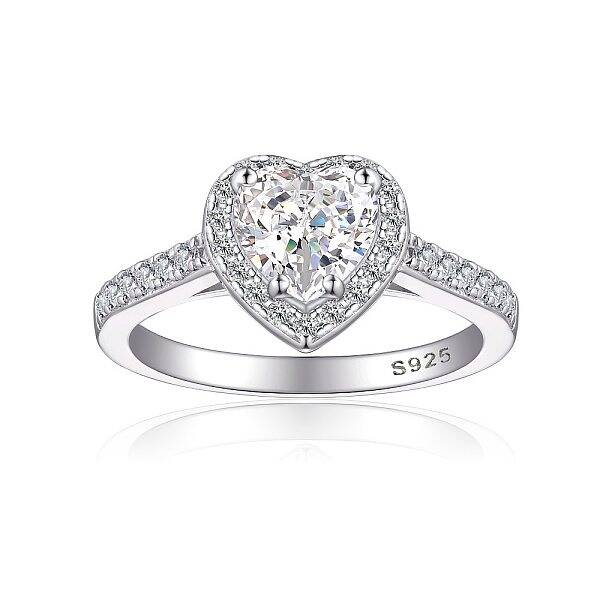 925 Sterling Silver Micro Pave Cubic Zirconia Plain Band Rings