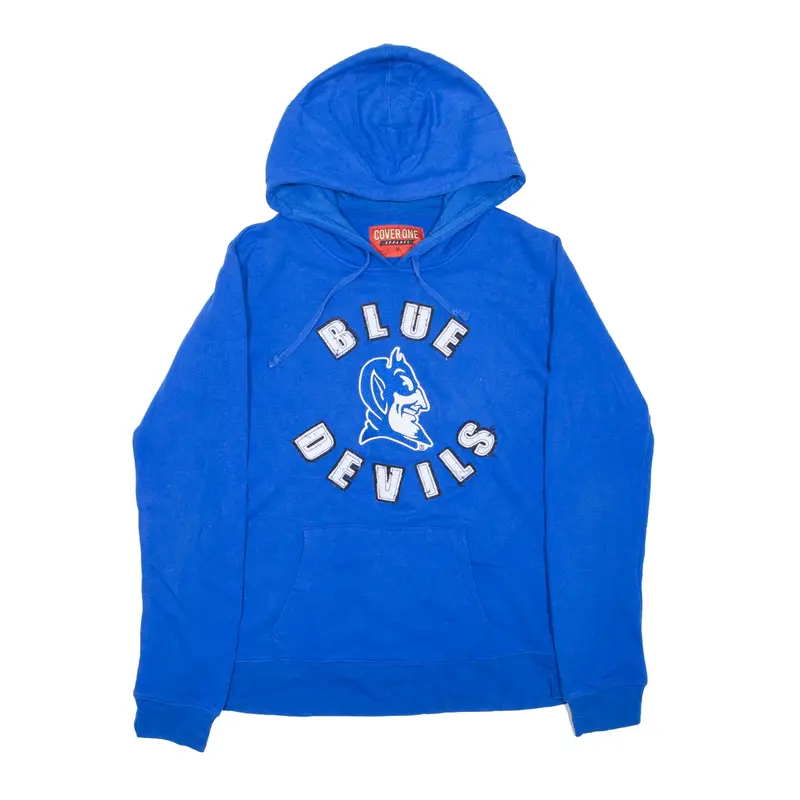 COVER ONE Blue Devils USA Hoodie Blue Pullover Womens M