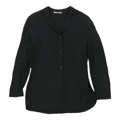 Emporio Armani Long Sleeve Top - Large Black Viscose Blend | Size: large