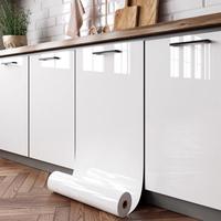 Solid Color Kitchen Countertop Sticker, 1 Roll Self-adhesive Waterproof & Anti-fouling Wall Sticker, Wall Decor for Home Kitc...