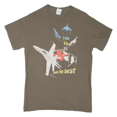 GILDAN Plain Mens T-Shirt Grey S