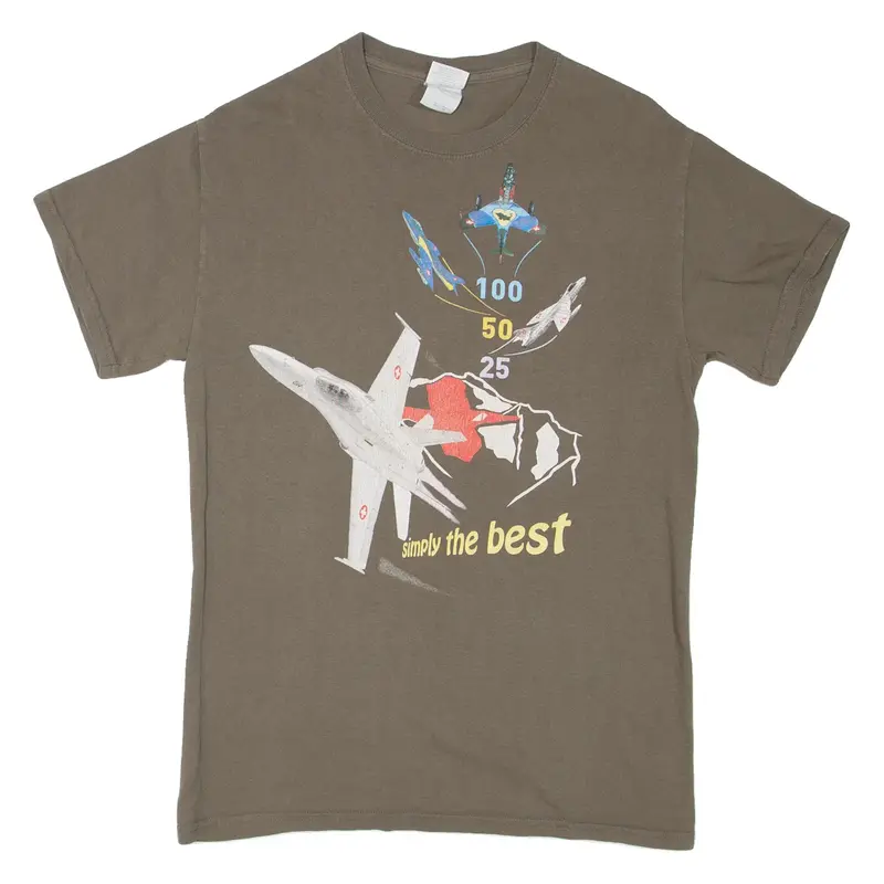 GILDAN Plain Mens T-Shirt Grey S