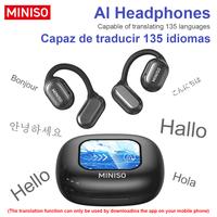 MINISO X30 OWS Translation Wireless Bluetooth Earphones Support 135 Languages Real Time Bluetooth Translation,35Hours Play ti...