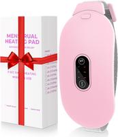 Heating Pads,  Period Cramp Massager Portable Cordless Heating Pad with 6 Heat Levels and 6 Massage Modes for Back Pain Relie...