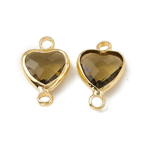 Transparent K9 Glass Connector Charms