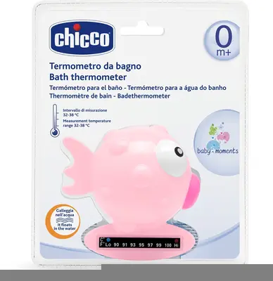 Chicco Baby Moments Bath Thermometer Pink 1 Pc