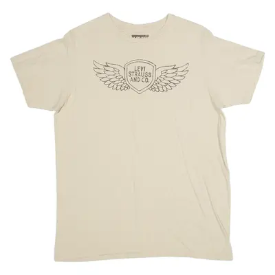 LEVI'S Womens T-Shirt Beige M
