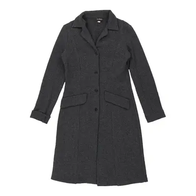 Follemente Midi Cardigan - Medium Grey Wool Blend
