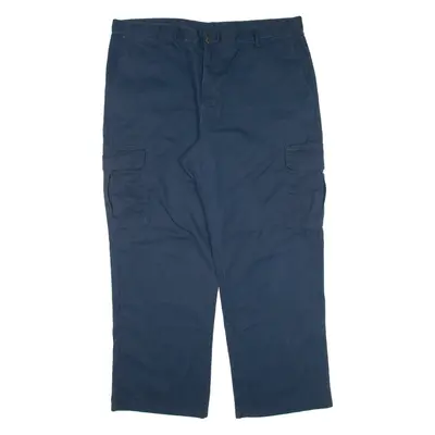 DICKIES Cargo Workwear Mens Trousers Blue Relaxed Straight W40 L30