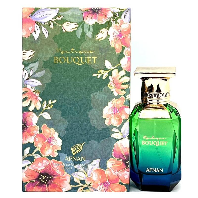 Afnan Mystique Bouquet Eau de Parfum Spray for Women, 2.7 oz - Blend of Woody, Saffron and Bergamot Notes, and Earthy Ba