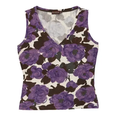 Moncler V-Neck Top - Medium Purple Cotton | Size: medium