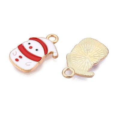 Christmas Theme Alloy Enamel Pendants