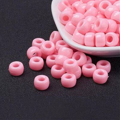 Opaque Acrylic European Beads