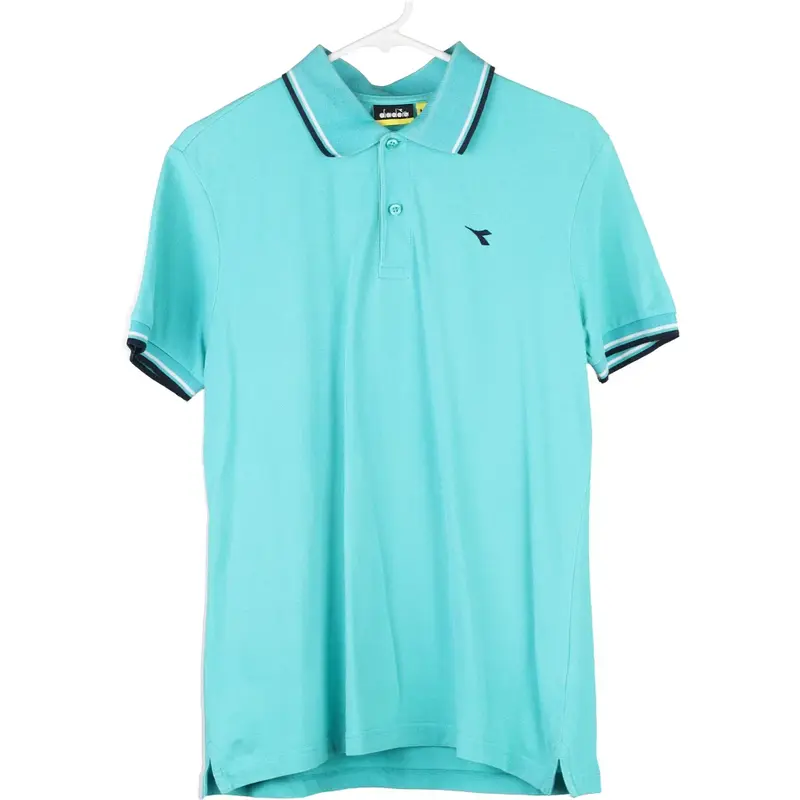 Diadora Polo Shirt - Medium Blue Cotton