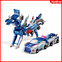 Hotfree Dinosaur Transforming Car Toy, Magnetic Cars Transform into Dinosaurs,Fun - Collision Transformation Car Toys for Boy...