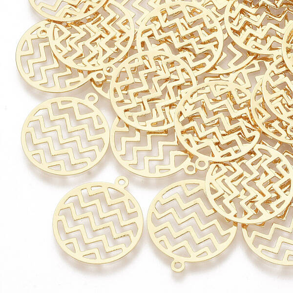 Brass Filigree Pendants