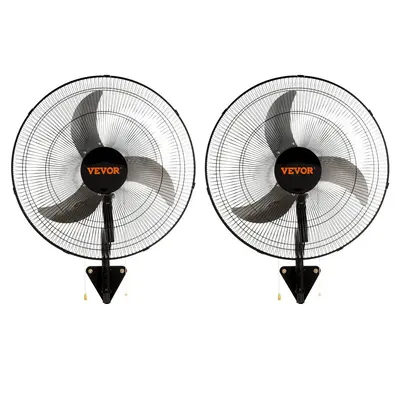 VEVOR Oscillating Wall Mount Fan, 20 Inch, 3-speed High Velocity Max. 4650 CFM Industrial Wall Fan, Commercial or Residential...