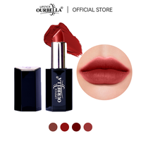 Ourbella Matte Lipstick Dark Red Hydrating Lip Gloss for Young Women's Bold Lips Long Lasting Shine & Vibrant Color Silky Tex...