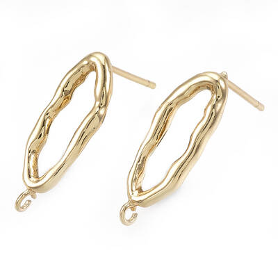 Brass Stud Earring Findings