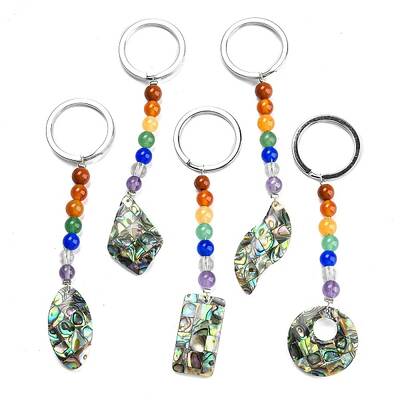 Abalone Shell Keychain