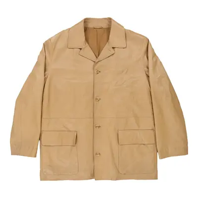 Unbranded Leather Jacket - 2XL Brown Leather