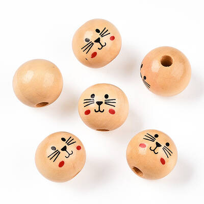 Natural Wood European Beads