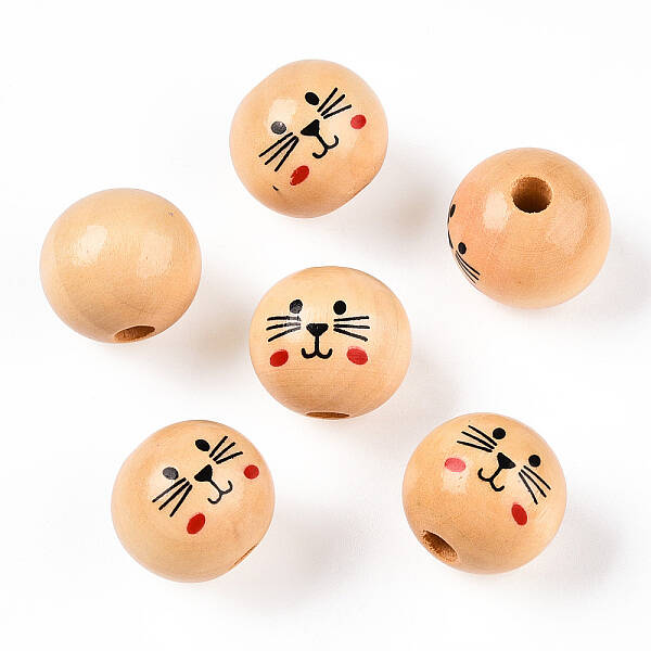 Natural Wood European Beads