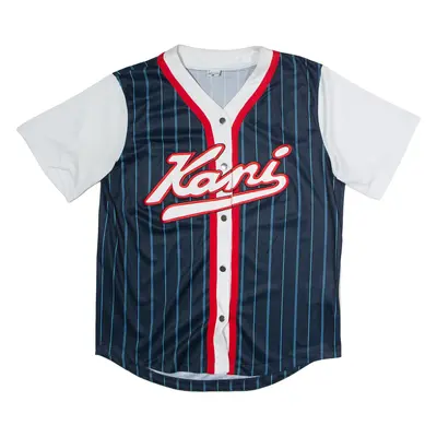 KARL KANI Baseball Mens Jersey Blue V-Neck L