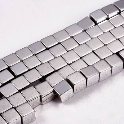 Electroplate Non-magnetic Synthetic Hematite Beads Strands