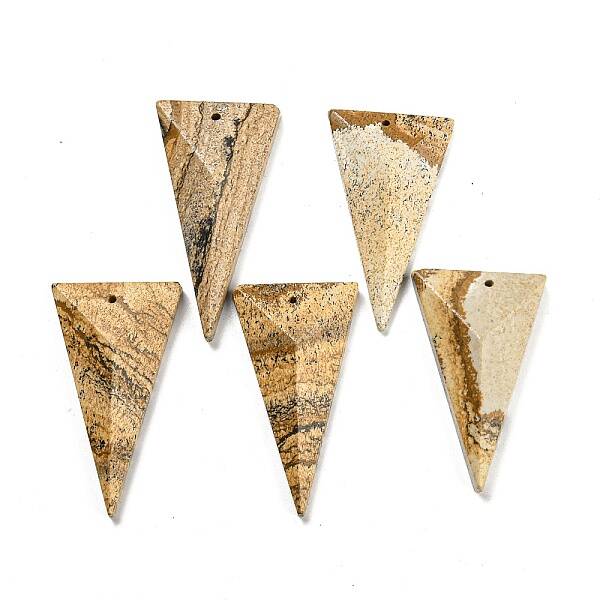 Natural Picture Jasper Pendants