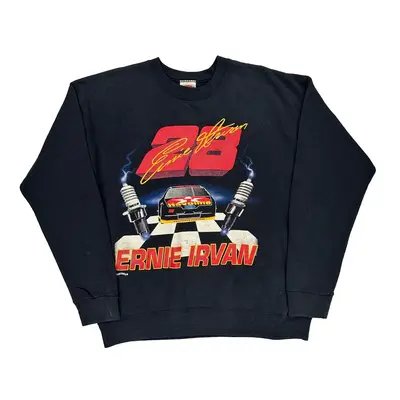 Nutmeg Nascar Sweatshirt - Large Black Cotton | Size: large
