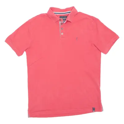 REDWOOD Mens Polo Shirt Pink M