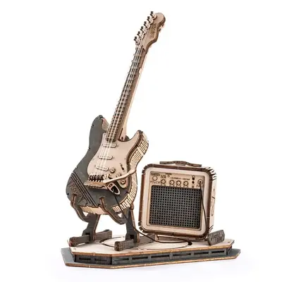 【self-assembly puzzle】ROKR 3D Puzzles for Adults Wooden Craft Kits Musical Instrument Model Kit Collectibles Home Desk Ro...