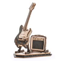 【self-assembly puzzle】ROKR 3D Puzzles for Adults Wooden Craft Kits Musical Instrument Model Kit Collectibles Home Desk Ro...